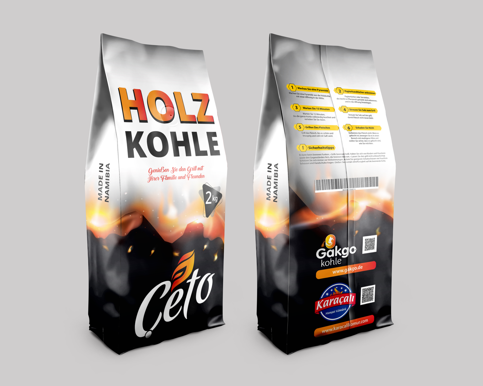 Gakgo Kohle Holzkohle